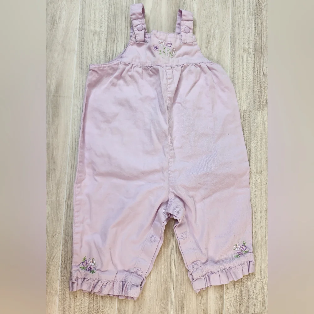 Vintage Carter's 6 Month Light Purple Baby Overalls
